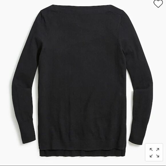 J. Crew Factory Cotton boatneck tunic sweater Item BC544 - Picture 1 of 9